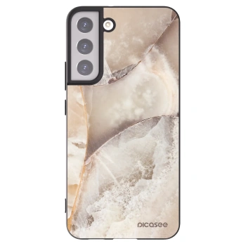 Picasee silikónový čierny obal pre Samsung Galaxy S22+ 5G - Cream marble