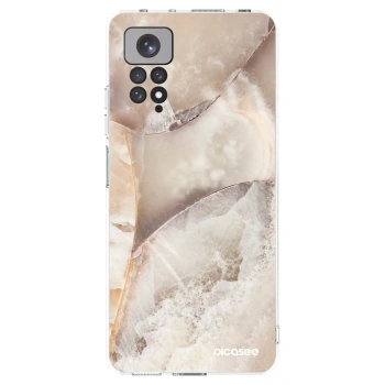 Picasee silikónový prehľadný obal pre Xiaomi Redmi Note 11S 4G - Cream marble