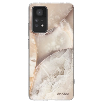 Picasee silikónový prehľadný obal pre Xiaomi Redmi Note 11 Pro 5G - Cream marble