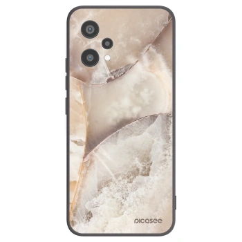 Picasee silikónový čierny obal pre Realme 9 Pro 5G - Cream marble