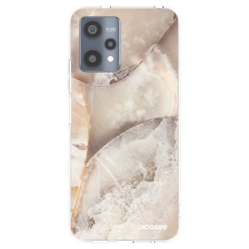 Picasee silikónový prehľadný obal pre Realme 9 Pro 5G - Cream marble