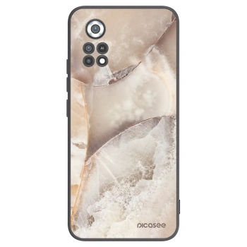 Picasee silikónový čierny obal pre Xiaomi Poco X4 Pro 5G - Cream marble