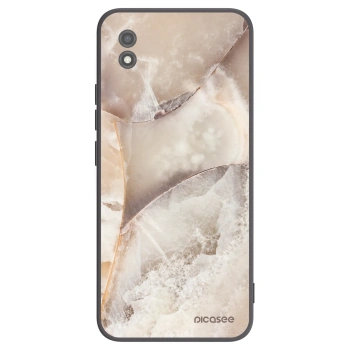 Picasee silikónový čierny obal pre Realme C11 (2021) - Cream marble