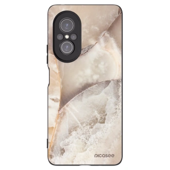 Picasee silikónový čierny obal pre Huawei Nova 9 SE - Cream marble