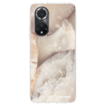 Picasee silikónový prehľadný obal pre Huawei Nova 9 SE - Cream marble