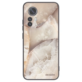 Picasee silikónový čierny obal pre Xiaomi 12 Pro - Cream marble