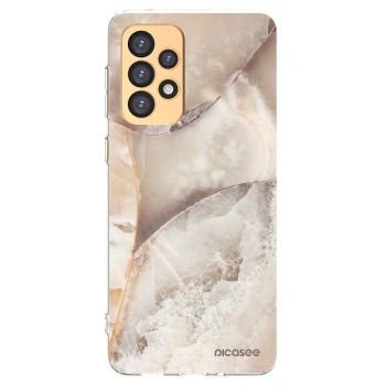 Picasee silikónový prehľadný obal pre Samsung Galaxy A33 5G A336 - Cream marble