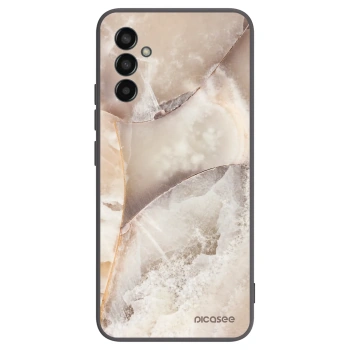 Picasee silikónový čierny obal pre Samsung Galaxy M13 M135F - Cream marble
