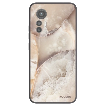 Picasee silikónový čierny obal pre Xiaomi 12 Lite - Cream marble