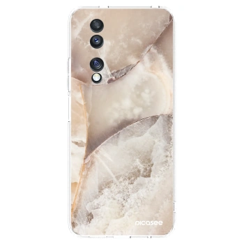 Picasee silikónový prehľadný obal pre Honor 70 - Cream marble