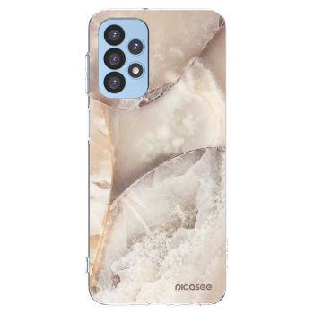 Picasee silikónový prehľadný obal pre Samsung Galaxy A23 A235F 4G - Cream marble