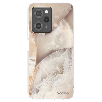 Picasee silikónový čierny obal pre Xiaomi Poco X5 Pro - Cream marble