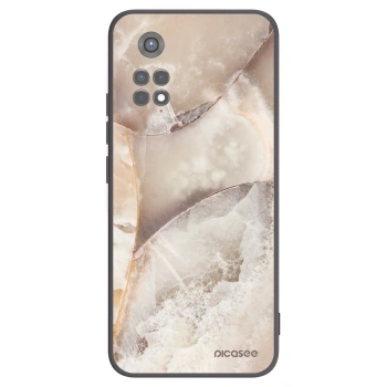 Picasee silikónový čierny obal pre Xiaomi Redmi Note 11S 5G - Cream marble