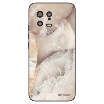 Picasee silikónový čierny obal pre Xiaomi 13 - Cream marble
