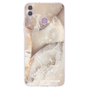 Picasee silikónový prehľadný obal pre Honor 8X - Cream marble