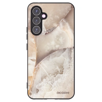 Picasee silikónový čierny obal pre Samsung Galaxy A54 5G A546B - Cream marble
