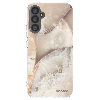 Picasee silikónový prehľadný obal pre Samsung Galaxy A34 5G A346B - Cream marble
