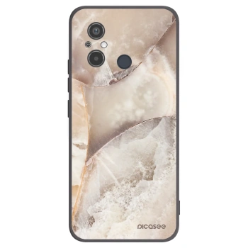 Picasee silikónový čierny obal pre Xiaomi Redmi 12C - Cream marble
