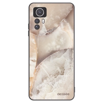 Picasee silikónový čierny obal pre Xiaomi Redmi Note 12S - Cream marble