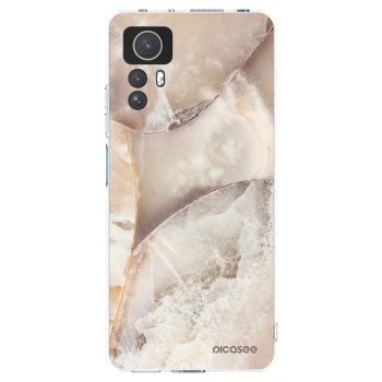 Picasee silikónový prehľadný obal pre Xiaomi Redmi Note 12S - Cream marble