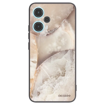 Picasee silikónový čierny obal pre Xiaomi Poco F5 - Cream marble
