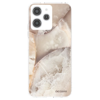 Picasee silikónový prehľadný obal pre Xiaomi Redmi 12 4G - Cream marble