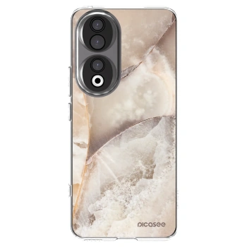 Picasee silikónový prehľadný obal pre Honor 90 5G - Cream marble