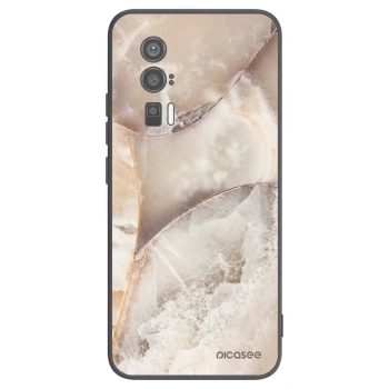 Picasee silikónový čierny obal pre Xiaomi Poco F5 Pro 5G - Cream marble