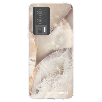 Picasee silikónový prehľadný obal pre Xiaomi Poco F5 Pro 5G - Cream marble