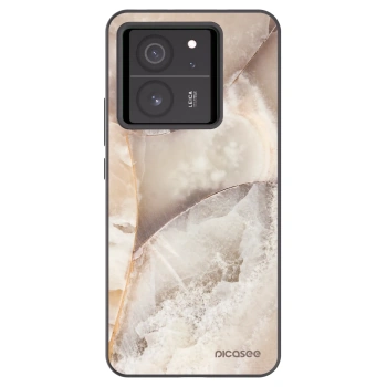 Picasee silikónový čierny obal pre Xiaomi 13T Pro - Cream marble
