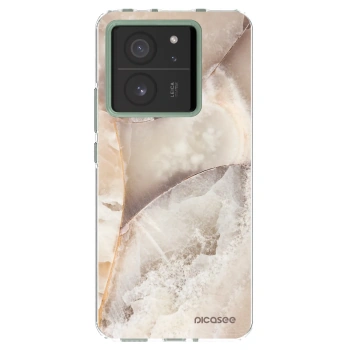 Picasee silikónový prehľadný obal pre Xiaomi 13T Pro - Cream marble