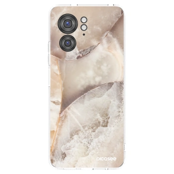 Picasee silikónový prehľadný obal pre Motorola Edge 40 - Cream marble