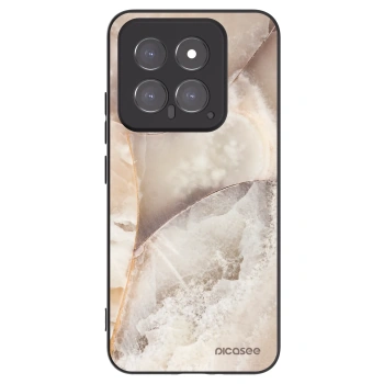 Picasee silikónový čierny obal pre Xiaomi 14 - Cream marble