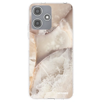 Picasee silikónový prehľadný obal pre Xiaomi Redmi 12 5G - Cream marble