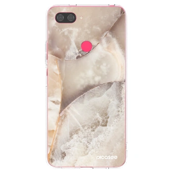Picasee silikónový prehľadný obal pre Xiaomi Mi 8 Lite - Cream marble