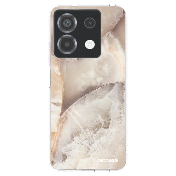 Picasee silikónový prehľadný obal pre Xiaomi Poco X6 - Cream marble