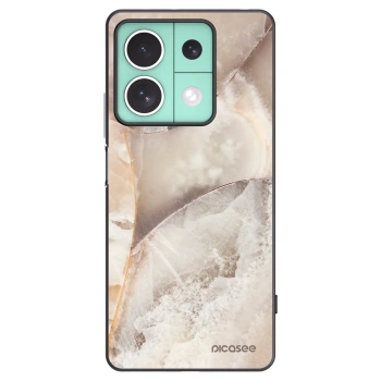 Picasee silikónový čierny obal pre Xiaomi Redmi Note 13 5G - Cream marble