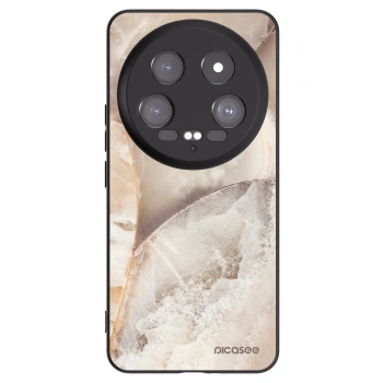 Picasee silikónový čierny obal pre Xiaomi 14 Ultra - Cream marble