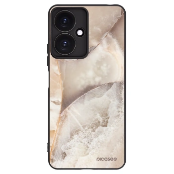 Picasee silikónový čierny obal pre Xiaomi Redmi 13C 5G - Cream marble