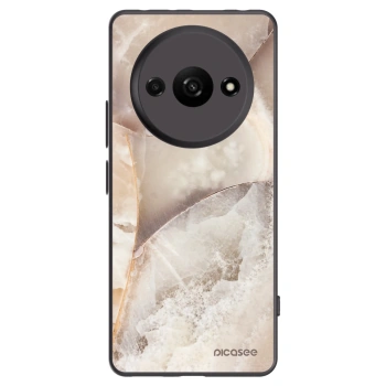 Picasee silikónový čierny obal pre Xiaomi Redmi A3 - Cream marble