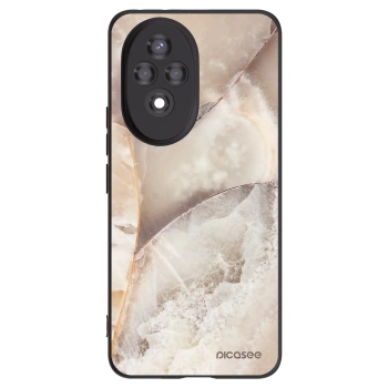 Picasee silikónový čierny obal pre Honor 200 Pro 5G - Cream marble