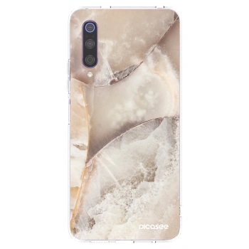 Picasee silikónový prehľadný obal pre Xiaomi Mi 9 - Cream marble