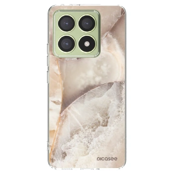 Picasee silikónový prehľadný obal pre Xiaomi 14T - Cream marble