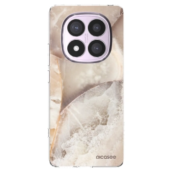 Picasee silikónový prehľadný obal pre Xiaomi Redmi Note 14 Pro 5G - Cream marble