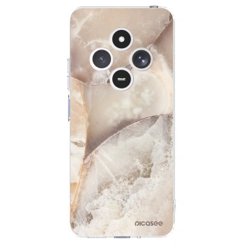 Picasee silikónový prehľadný obal pre Xiaomi Redmi 14C - Cream marble