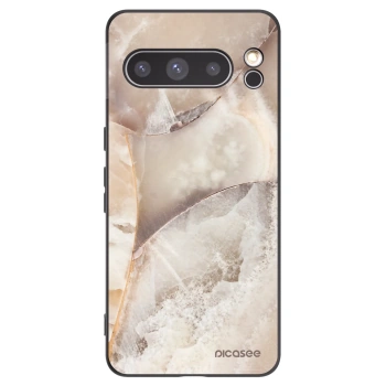 Picasee silikónový čierny obal pre Google Pixel 8 Pro - Cream marble