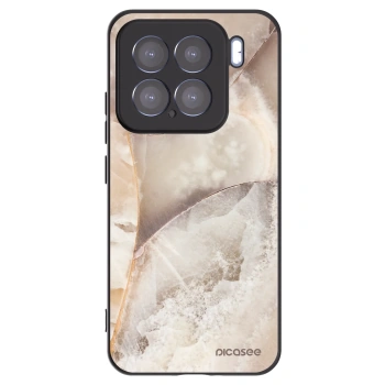 Picasee silikónový čierny obal pre Xiaomi 15 - Cream marble
