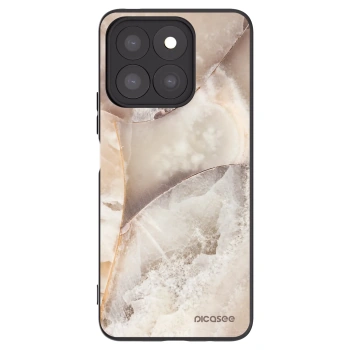 Picasee silikónový čierny obal pre Honor X8c - Cream marble