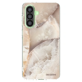 Picasee silikónový prehľadný obal pre Samsung Galaxy A26 5G A266B - Cream marble