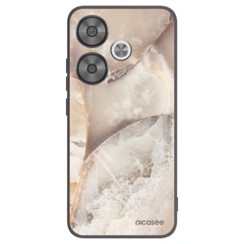Picasee silikónový čierny obal pre Xiaomi Poco F6 - Cream marble
